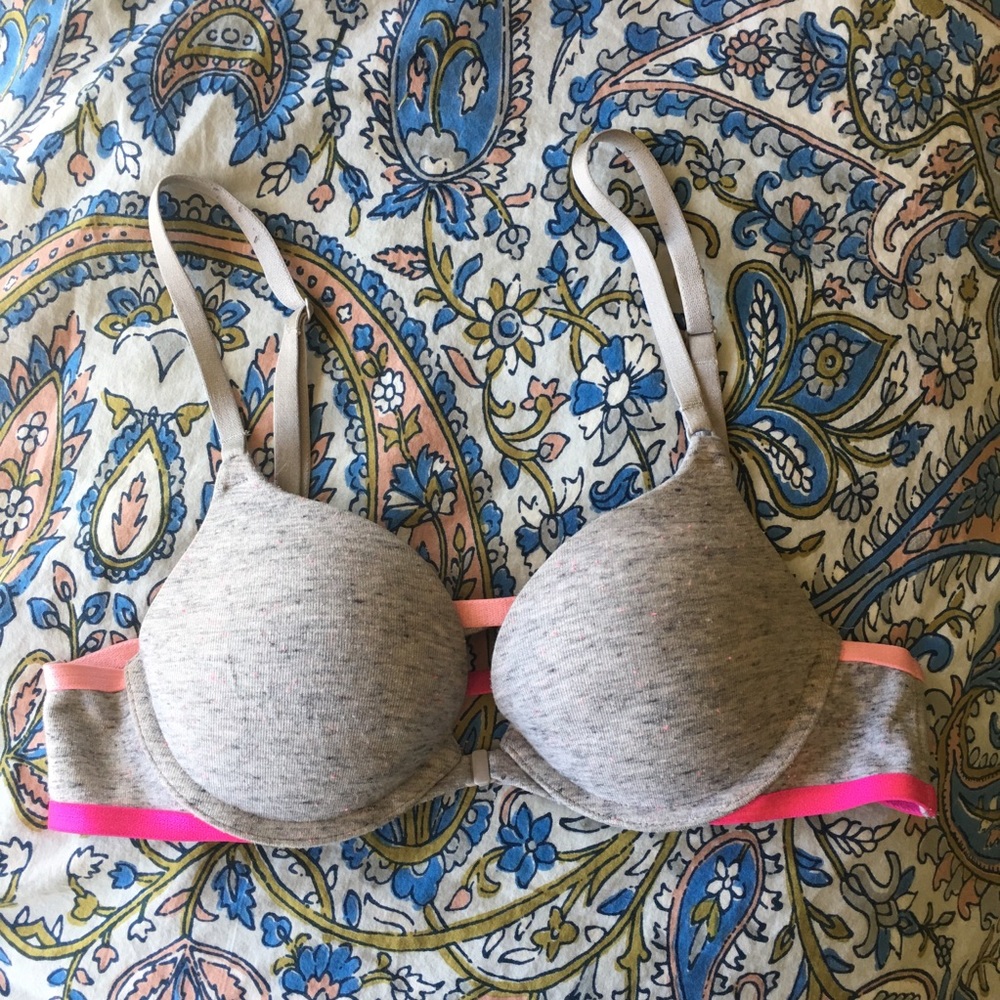 PINK cage back push-up bra